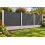 (Extra Post and Pole Insert (C1)) Grey Composite Fence System Strong Boards and Aluminum Components 7