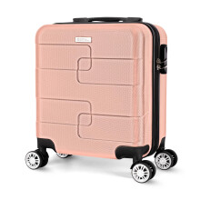 Cabin Suitcase 45x35x20cm, 30L Carry-On Cabin Bag, Rose Gold