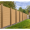 (Sample Board 10cm) Brown Composite Fence System Strong Boards and Aluminum Components 8