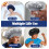 ValueBargain 3Pcs Silk Bonnet Men, Bonnets for Men Double Layer Satin 4