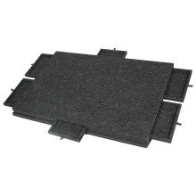 Plateau de puzzle 6 en 1 avec 6 tiroirs de tri, support inclinable et housse de protection, 77x53,6x4,2 cm