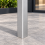 (Sample Board 10cm) Brown Composite Fence System Strong Boards and Aluminum Components 4