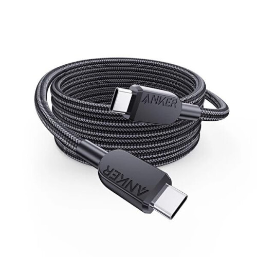 Anker Anker 240W USB-C to USB-C Cable, 3 ft/0.9m Double Braided Nylon Type-C Charging