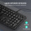 TeckNet TECKNET Wired USB Keyboard, Full-Size, QWERTY UK Layout, Black 6