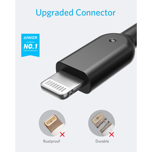Anker Anker iPhone Cable, PowerLine II Lightning Cable, Probably The World's Most Dura 1