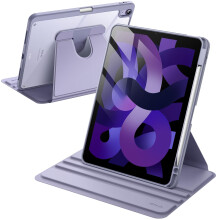 JETech 360 Rotating Case for iPad Air 11" M4/M3/M2, Air 5/4 10.9", Purple