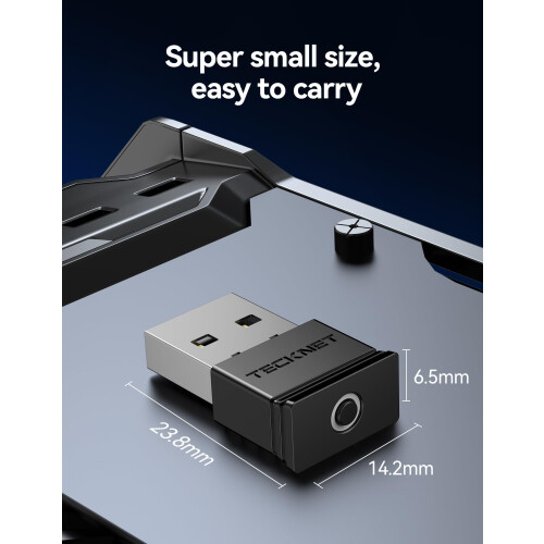 TeckNet TECKNET Mouse Jiggler, Mouse Mover Jiggler Undetectable Wiggler for Computer Laptop, Discreet, Switchable Modes, Indicator Light - Compatible with Win 1
