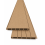 (Extra Post and Plate Insert (B1)) Brown Composite Fence System Strong Boards and Aluminum Components 14
