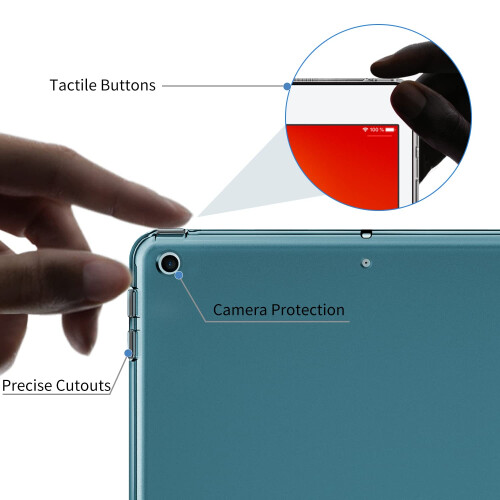 EasyAcc Case for iPad 9th/8th/7th Generation 10.2 inch, Peacock Blue 2