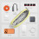 tomtoc Electronics Organizer Travel Case, Cable Organizer for Essentials 4