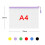 30 PCS Plastic Wallet A4 Zip Wallets Lock Waterproof Clear Bags 7