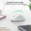 TeckNet TECKNET Wireless Mouse for Laptop, 4800 DPI Optical Computer Mice, White 3