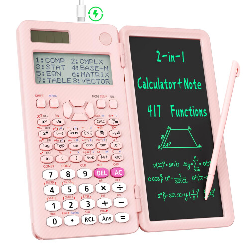 Upgraded 991ES MAX Rechargeable Scientific Calculator, ROATEE Multiview 4-Line D