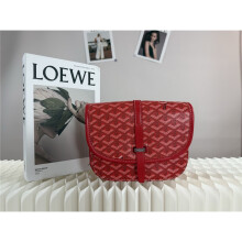 (Red) Retro all-print saddle bag for women flip shoulder small bag