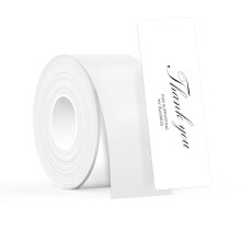 SUPVAN T50M Series Label Maker Tape, 28mm 89mm, Black on White