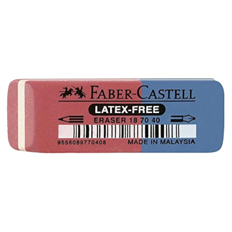 Faber-Castell Miscellaneous 7070-40 Latex-Free Eraser For Ink/Pencil, For Art, C