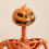 Poseable Pumpkin Skeleton Halloween Decoration - 90cm 5