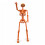 Poseable Pumpkin Skeleton Halloween Decoration - 90cm 1