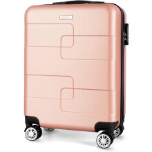 WORLD EXPLORER 34L Cabin Suitcase 55x40x20cm, Rose Gold