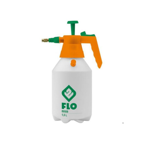 Handdrukspuit - FLO - 1,5 L - Messing spuitmond - Continue straal/nevel - Ontspanner 0,2 MPa