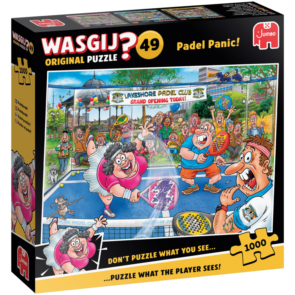 Wasgij Original 49 Padel Panic 1000 Piece Jigsaw Puzzle Adults 68 x 49 cm - Image 5
