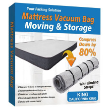 Thickened Mattress Vacuum Storage Bags, Large Moving Compression Bags for Latex & Memory Foam Mattresses 2XL