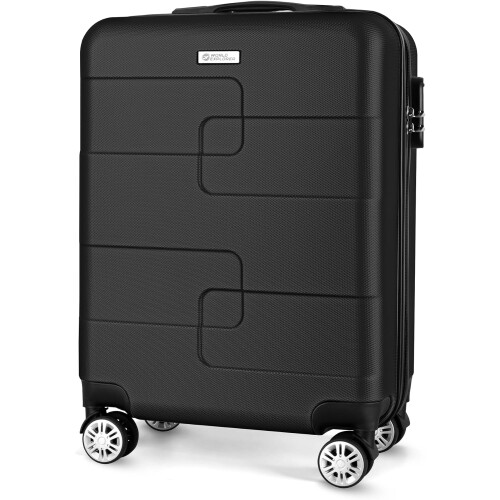 WORLD EXPLORER 34L Cabin Suitcase 55x40x20cm, Black