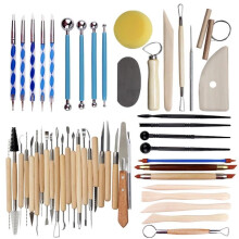(56PCS) Pottery Clay Sculpting Tools Set for Students & Beginners - DIY Soft Clay Modeling & Trimming Kit with Sculpting Knives