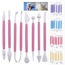 (Blue) Clay Sculpting Tools 8-Piece Set, Pottery Carving Kit for DIY Fondant Modeling & Ceramic Art