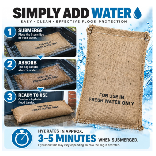 3x Storm Bag Sandbag Alternative For Flood 1