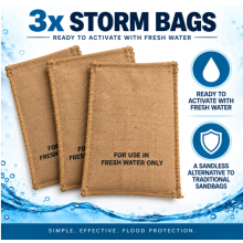 3x Storm Bag Sandbag Alternative For Flood