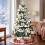 Homcom HOMCOM 5ft Pre-Lit Christmas Tree with 150 LED Lights, 8 Modes, 450 Tips 1