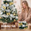 Homcom HOMCOM 5ft Pre-Lit Christmas Tree with 150 LED Lights, 8 Modes, 450 Tips 6