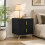 Homcom HOMCOM Bedside Table, Modern Nightstand with Hairpin Legs, Black 1