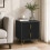 Homcom HOMCOM Bedside Table, Modern Nightstand with Hairpin Legs, Black 9