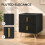 Homcom HOMCOM Bedside Table, Modern Nightstand with Hairpin Legs, Black 4