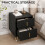 Homcom HOMCOM Bedside Table, Modern Nightstand with Hairpin Legs, Black 5