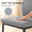 Homcom HOMCOM Modern Tall Chairs with Footrest and Backrest, Grey 7