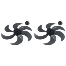 2X Plastic Fan Blade with Nut Cover Universal Silent Fan Blades for Standing Pedestal Fan Table Fan