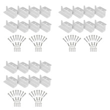 24PCS Solar Panel Mounting Bracket Kits Roof Z-Style Bracket Photovoltaic Panel Z-Bracket Stand for Car Boat RV Yacht A