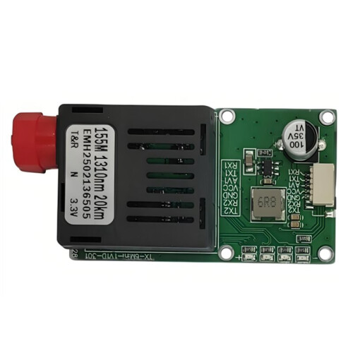 10X TTL Optical Transmitter Module for-Drone RX/TX/AV/VCC/GND Interface 20KM TTL to Fiber Optical Module Terminal 2