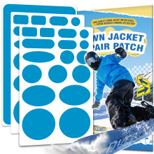 35Pcs Down Jacket Repair Patch Kit Pre-Cut Nylon Patches for Clothes Self-Adhesi
