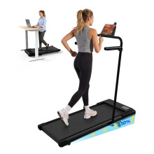 Superun Raceable 10% Incline Walking Pad, 6km/h Foldable Treadmill