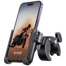 Lamicall Motorcycle Phone Holder for Filming - 【1s Quick Release】 Universal Motorbike Phone Mount Adapter, Phone Holder Bike for iPhone 18 17 16 1