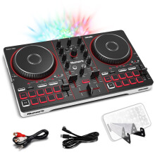 Numark Party Mix III Bluetooth DJ Controller with Built-in Lights