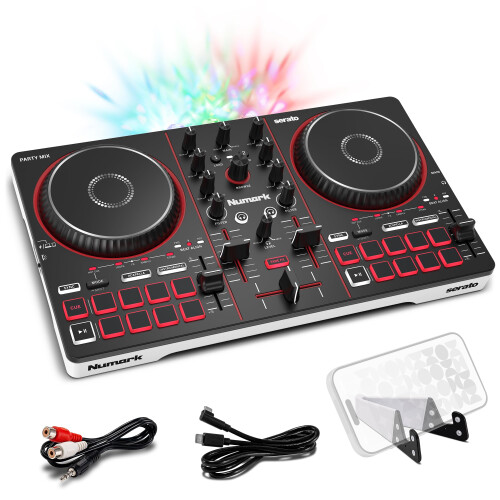 Numark Numark Party Mix III Bluetooth DJ Controller with Built-in Lights