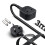 FOXNSK Single Extension Lead 3M Surge Protected Black 1