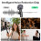 Mini Wireless Lavalier Microphone for iPhone/iPad/Android Phone, Clip-on Lapel M 4