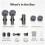Mini Wireless Lavalier Microphone for iPhone/iPad/Android Phone, Clip-on Lapel M 9