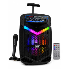 Pyle, Portable PA System, Active Speakers, Powered Speakers –400W Rechargeable Outdoor Bluetooth Speaker- w/ 18” Subwoofer 1” Tweeter